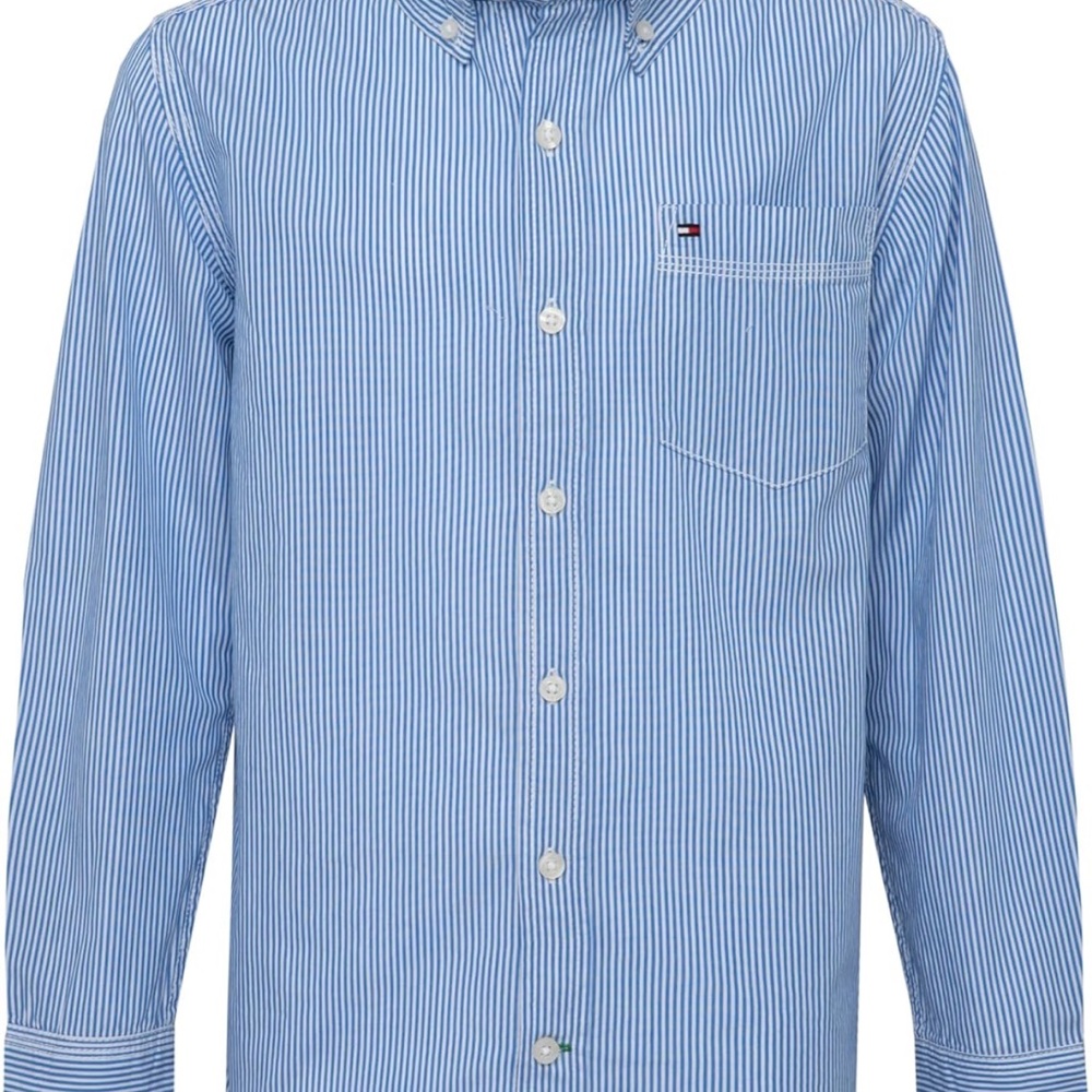 Boys Tommy Hilfiger Blue Casual Button Down Shirt